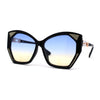 SA106 Womens Geometric Glitter Butterfly Chic Sunglasses