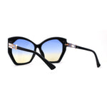 SA106 Womens Geometric Glitter Butterfly Chic Sunglasses