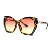 SA106 Womens Geometric Glitter Butterfly Chic Sunglasses