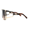 Luxury Maximalist Hip Hop Mono Flat Lens Shield Sunglasses