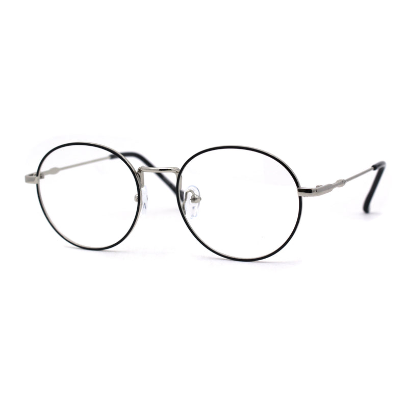 Classy 90s Optical Quality Round Metal Rim Blue Light Flitering Computer Glasses