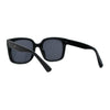 Womens Large Rectangular Retro Horn Rim Plastic Chic Sunglasses