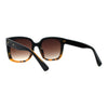 Womens Large Rectangular Retro Horn Rim Plastic Chic Sunglasses