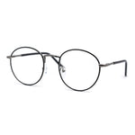 Optical Quality Round Spring Hinge Metal Rim Blue Light Flitering Computer Glasses