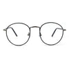 Optical Quality Round Spring Hinge Metal Rim Blue Light Flitering Computer Glasses