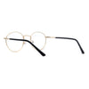 Optical Quality Round Spring Hinge Metal Rim Blue Light Flitering Computer Glasses