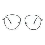 90s Large Round Optical Quality Metal Rim Blue Light Flitering Computer Glasses