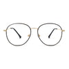 90s Large Round Optical Quality Metal Rim Blue Light Flitering Computer Glasses
