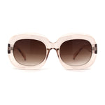 Womens Retro 1950s Mod Thick Rectangular Oval Sunglasses