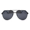 Xloop Mens Metal Rim Officer Style Racer Squared Geometric Sunglasses