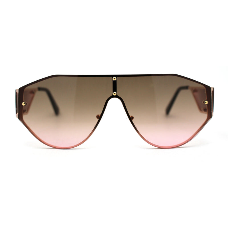 FENDI Rimless Square-Frame Silver-Tone Sunglasses for Men