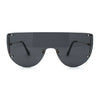 Minimalist Rimless Flat Top Mono Block Lens Premium Optical Quality Sunglasses