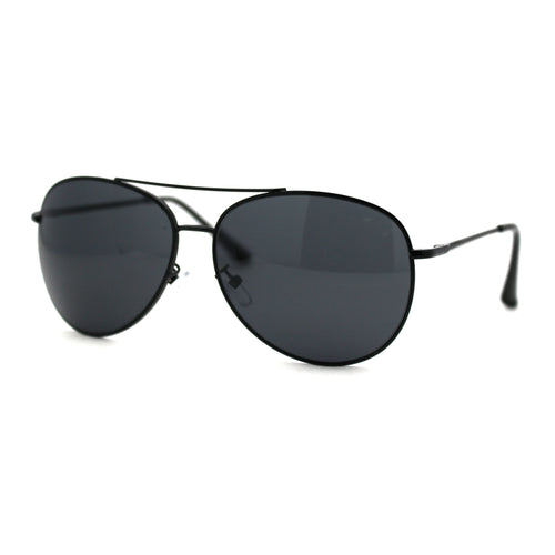 Timeless Classic Aviator Style Metal Rim Spring Hinge Sunglasses