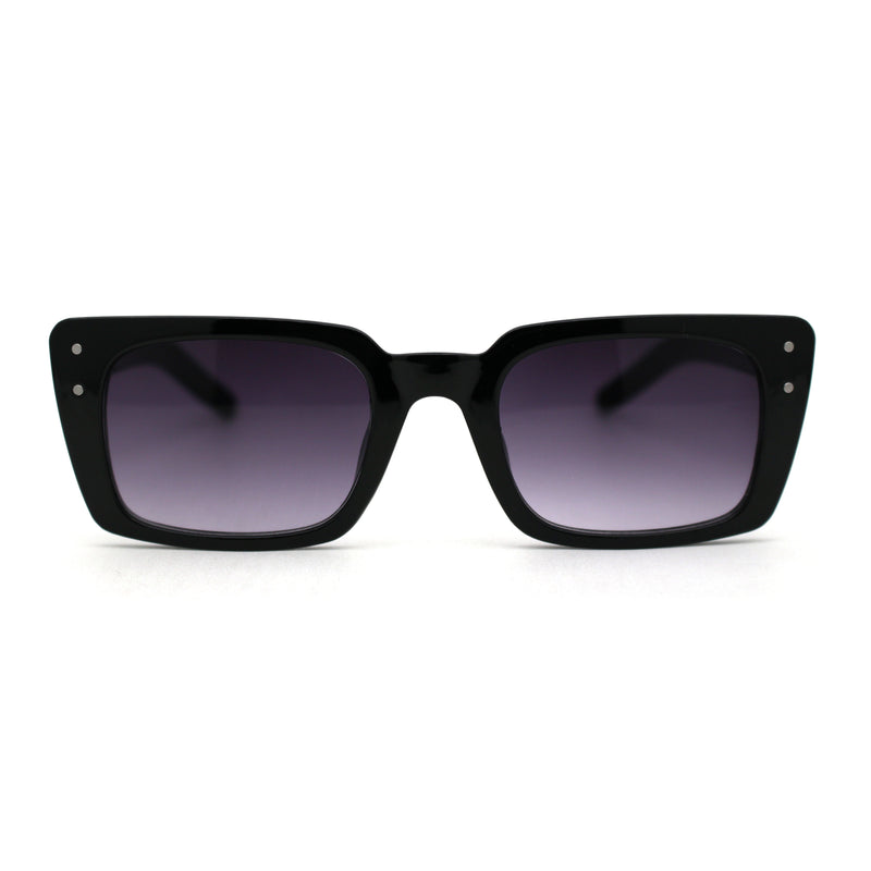 Womens Mod Rectangle Plastic Retro Sunglasses