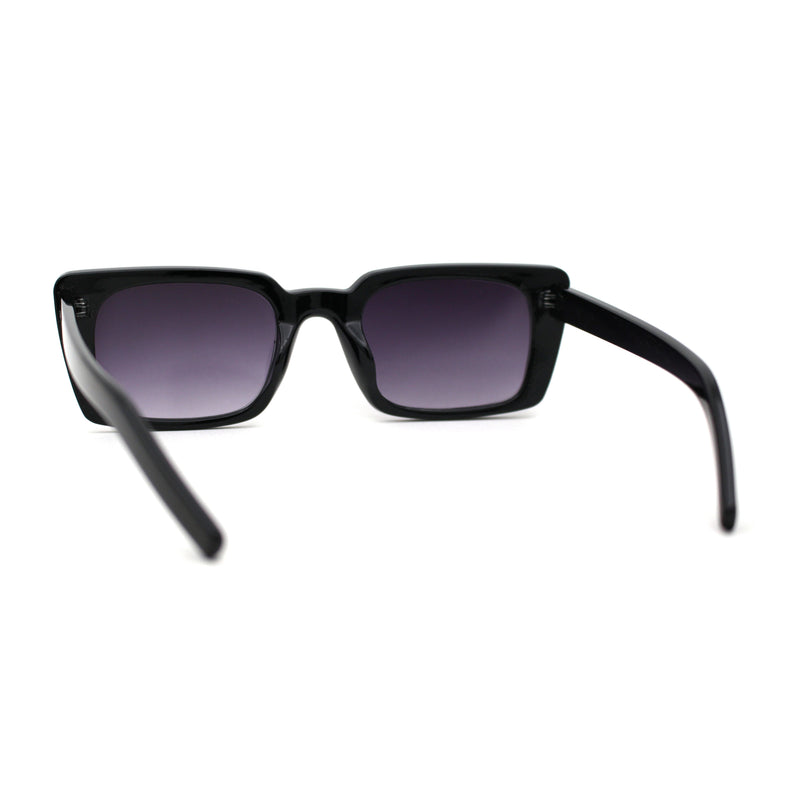 Womens Mod Rectangle Plastic Retro Sunglasses