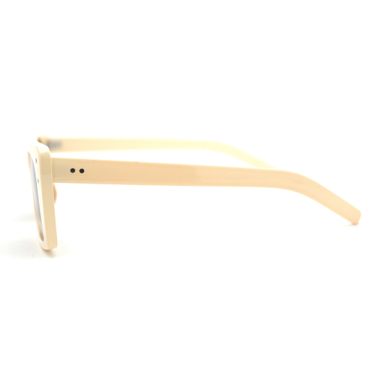 Womens Mod Rectangle Plastic Retro Sunglasses