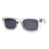Womens Mod Rectangle Plastic Retro Sunglasses