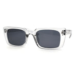 Womens Mod Rectangle Plastic Retro Sunglasses