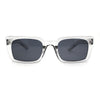 Womens Mod Rectangle Plastic Retro Sunglasses