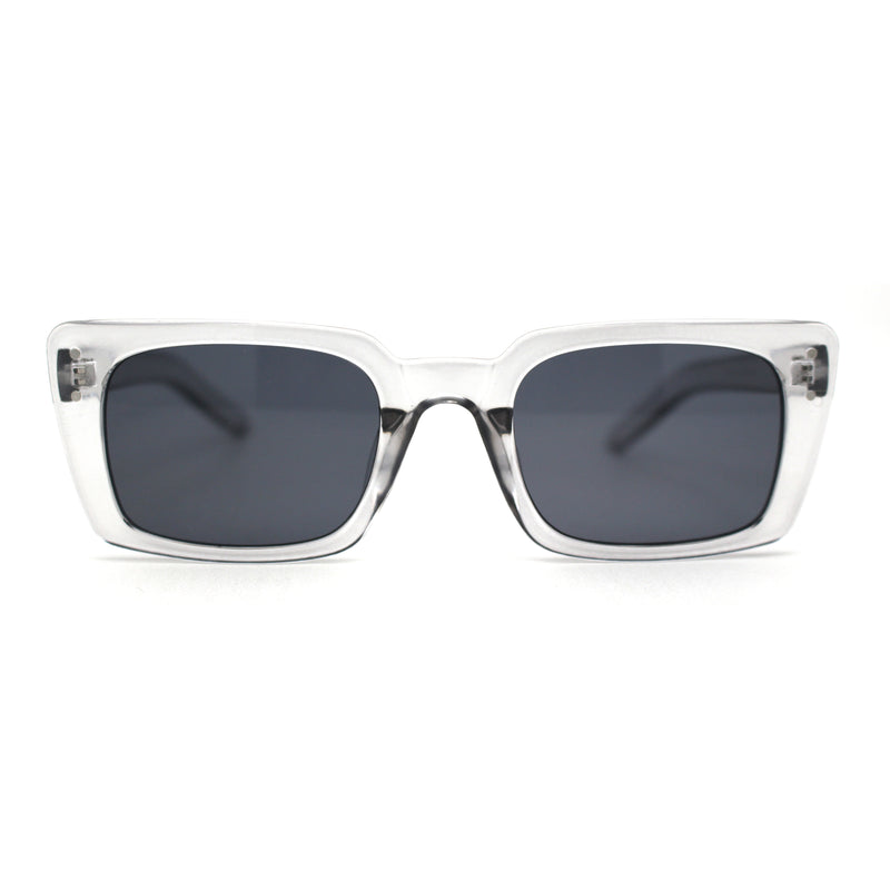 Womens Mod Rectangle Plastic Retro Sunglasses