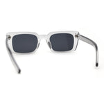 Womens Mod Rectangle Plastic Retro Sunglasses