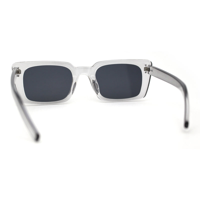 Womens Mod Rectangle Plastic Retro Sunglasses