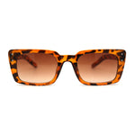 Womens Mod Rectangle Plastic Retro Sunglasses