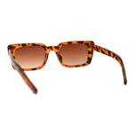 Womens Mod Rectangle Plastic Retro Sunglasses
