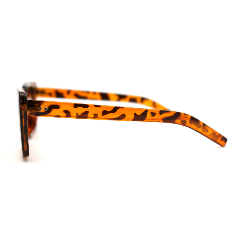 Womens Mod Rectangle Plastic Retro Sunglasses