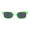 Womens Narrow Rectangular Dad Shade Hipster Sunglasses