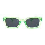 Womens Narrow Rectangular Dad Shade Hipster Sunglasses