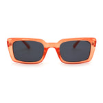 Womens Narrow Rectangular Dad Shade Hipster Sunglasses