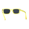 Womens Narrow Rectangular Dad Shade Hipster Sunglasses