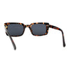 Womens Narrow Rectangular Dad Shade Hipster Sunglasses