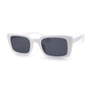 Womens Narrow Rectangular Dad Shade Hipster Sunglasses