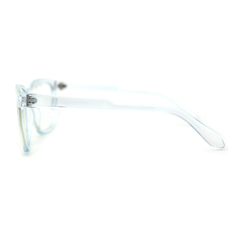 Rectangle Keyhole Plastic Horn Rim Blue Light Filtering Computer Glasses