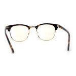 Retro Classic Hipster Half Rim Blue Light Filtering Computer Glasses