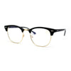 Retro Classic Hipster Half Rim Blue Light Filtering Computer Glasses