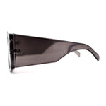 Retro Flat Top Unique Thick Temple Mobster Sunglasses