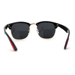 Polarized Premium Sporty Iconic Half Rim Sunglasses