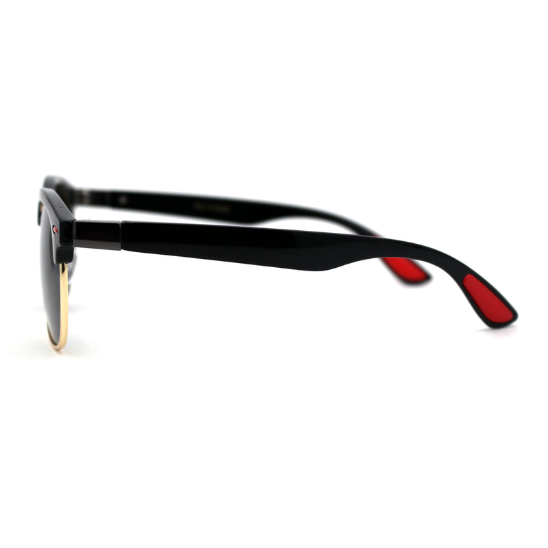 Polarized Premium Sporty Iconic Half Rim Sunglasses