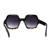 Womens Mod Hexagon Plastic Retro Sunglasses