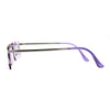 Retro Metal Geometric Deco Tip Rimless Sunglasses