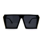 Womens Geometric Flat Top Racer Fashion Sunglasses