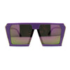 Womens Geometric Flat Top Racer Fashion Sunglasses