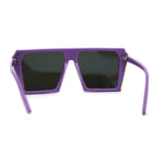 Womens Geometric Flat Top Racer Fashion Sunglasses