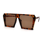 Womens Geometric Flat Top Racer Fashion Sunglasses