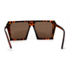 Womens Geometric Flat Top Racer Fashion Sunglasses