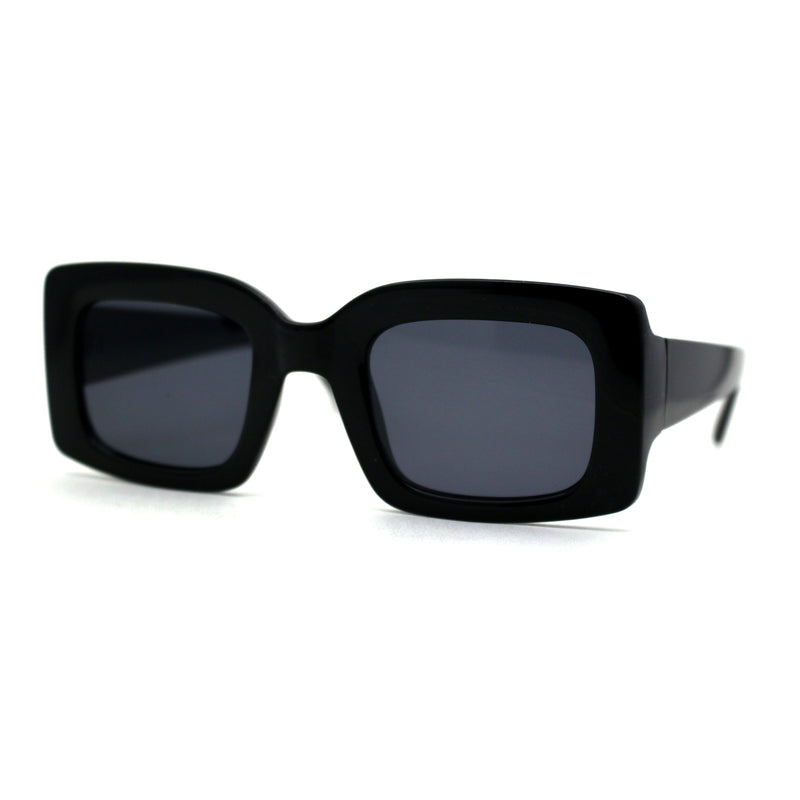 Womens Retro 90s Rectangular Square Sunglasses