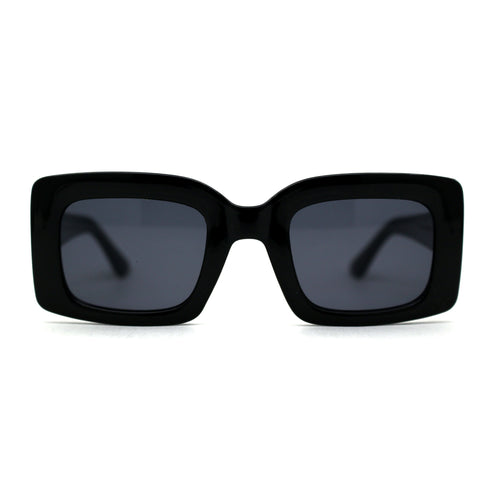 Womens Retro 90s Rectangular Square Sunglasses